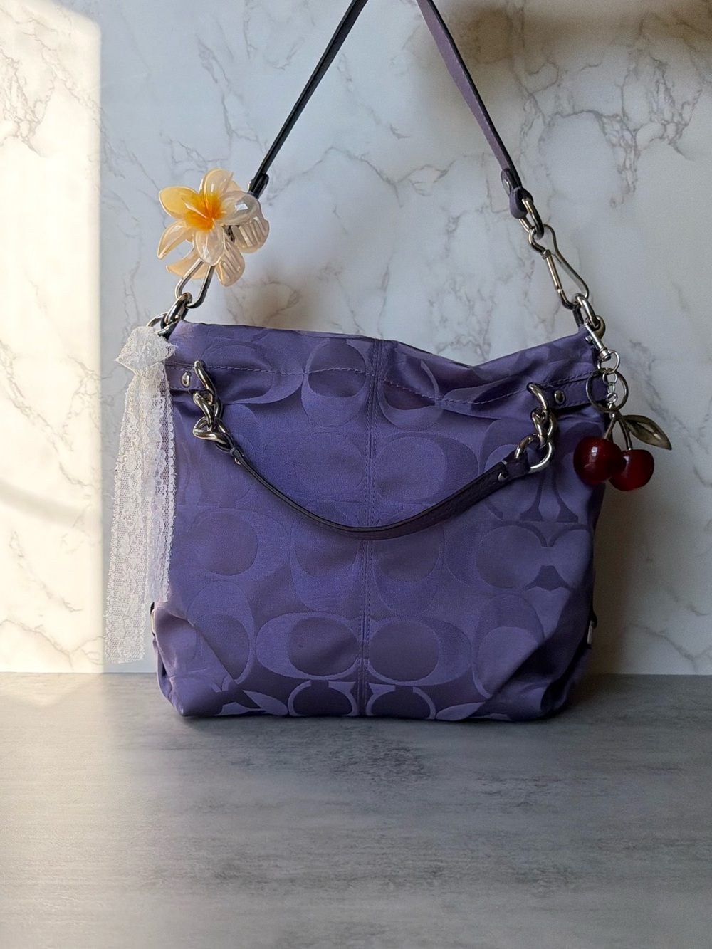 NWOT Lilac Purple Coach Carly Shoulder Bag